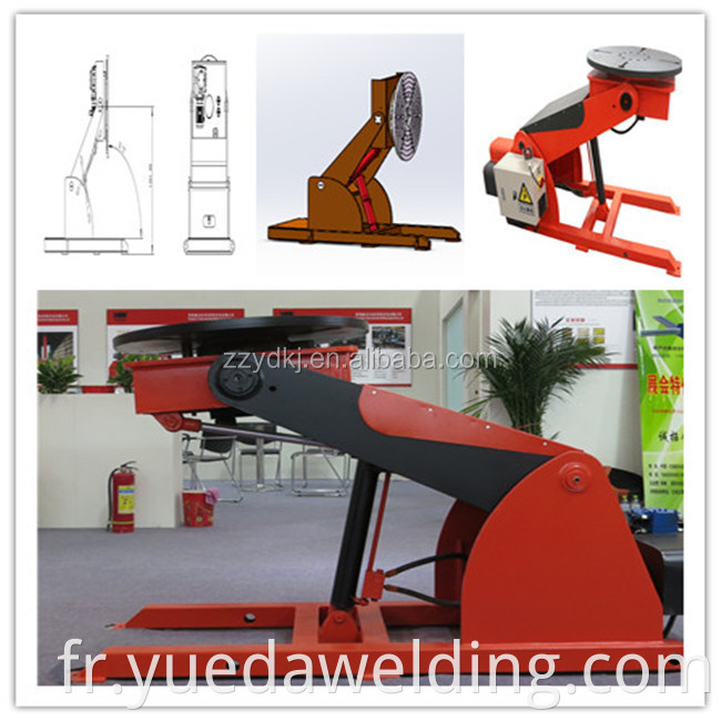 Chine Positionneur de soudage robotique de positionneur rotatif simple à 3 axes